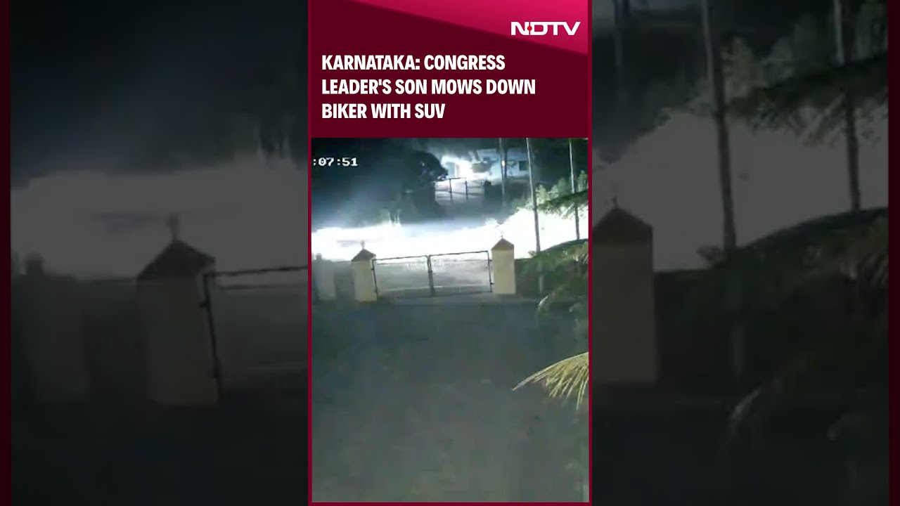 Karnataka Hit And Run Case | On Camera, Congress Leader's Son Runs Over Biker In Karnataka