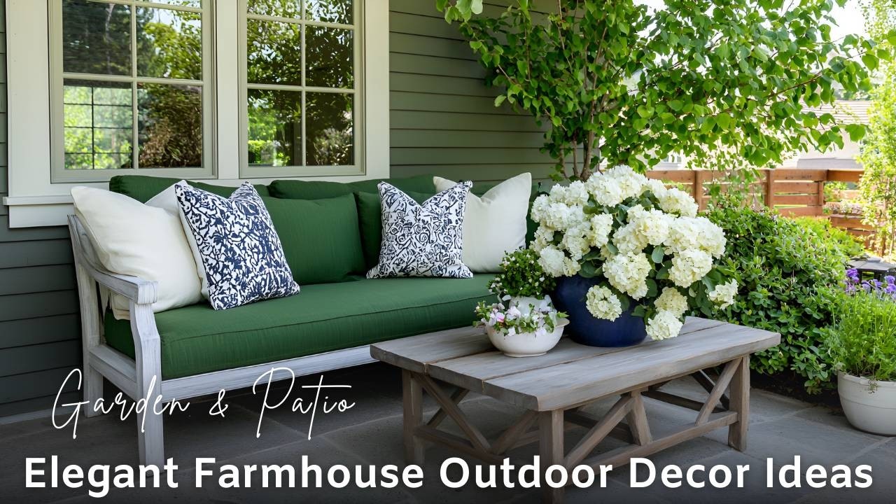 Timeless Spring Garden & Patio Tour | Elegant Farmhouse Outdoor Decor Ideas
