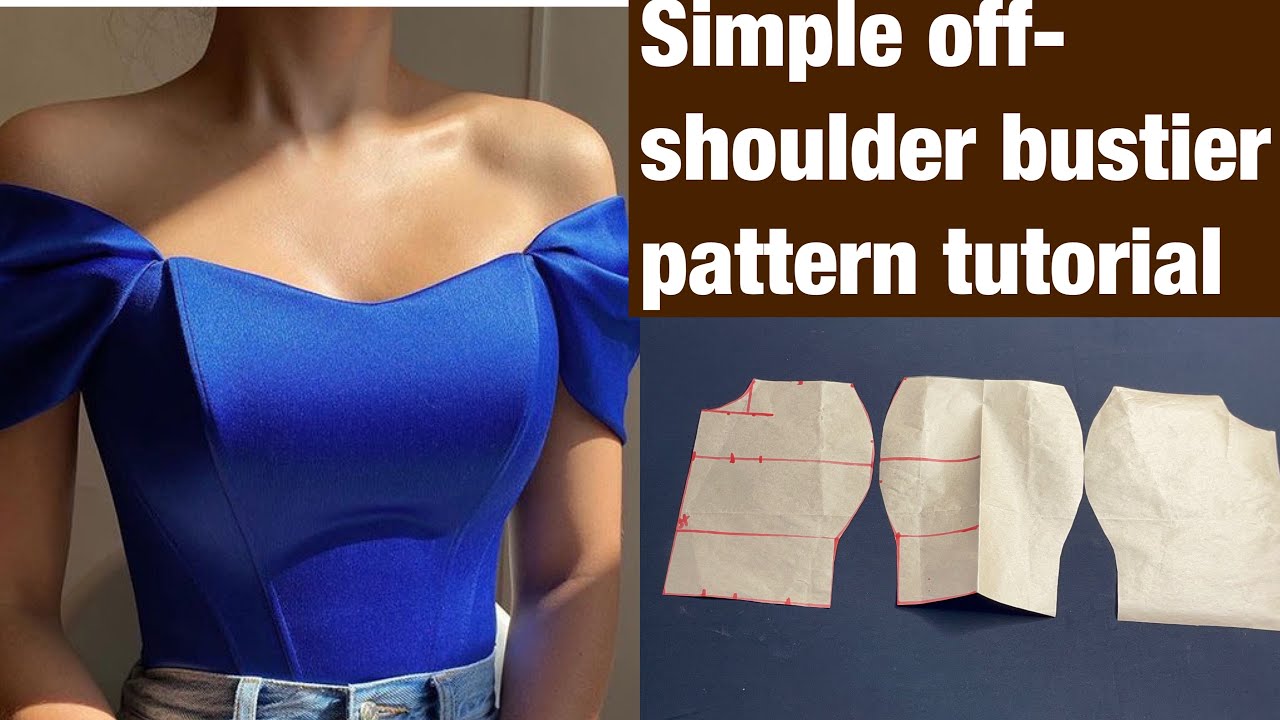 How to draft an off shoulder bustier top