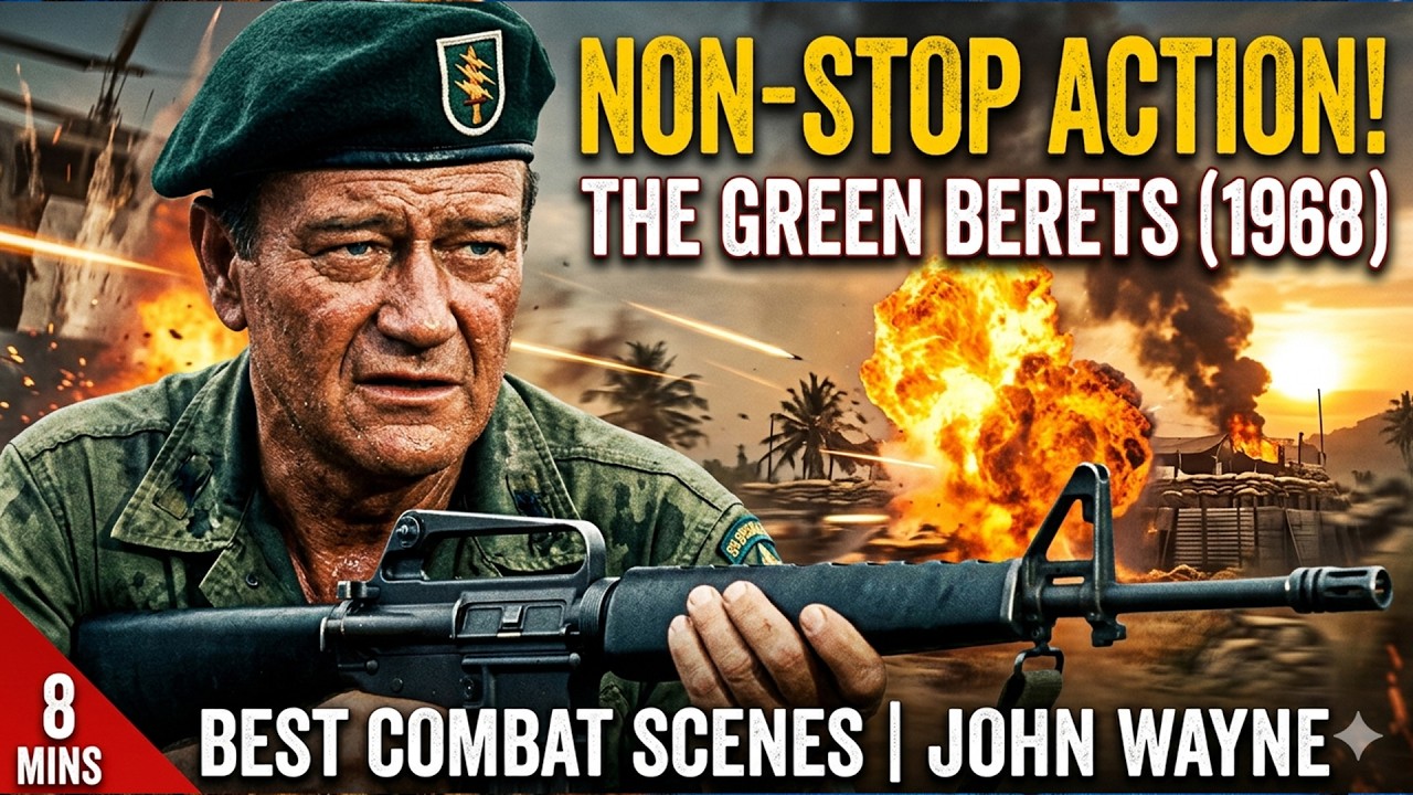 John Wayne: 8 Minutes of PURE ACTION | The Green Berets (1968) 💥