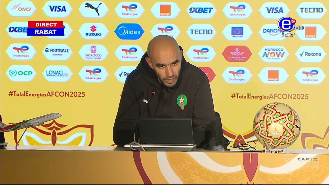 CONFÉRENCE DE PRESSE/PRESS CONFERENCE D’APRÈS MATCH DU MAROC DU DIMANCHE 18 JANVIER 2026