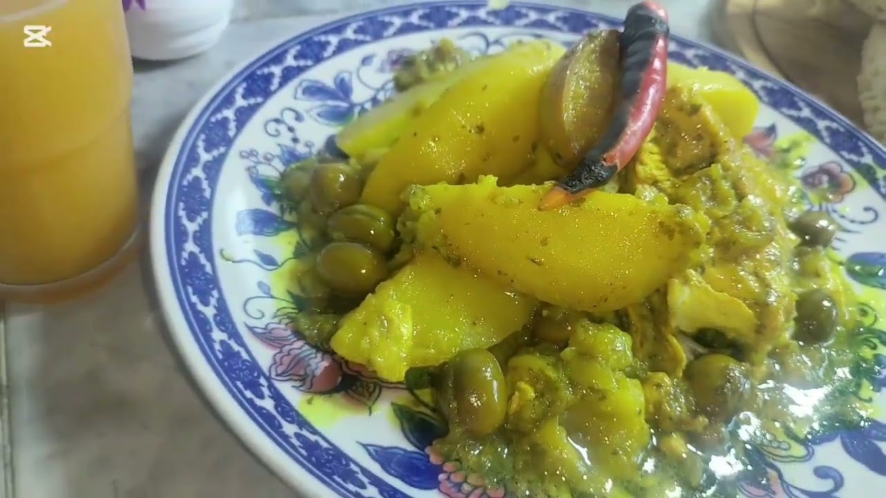 محبوبة المغاربية مريقة بالبطاطا وزيتون💜🌺💜🌺