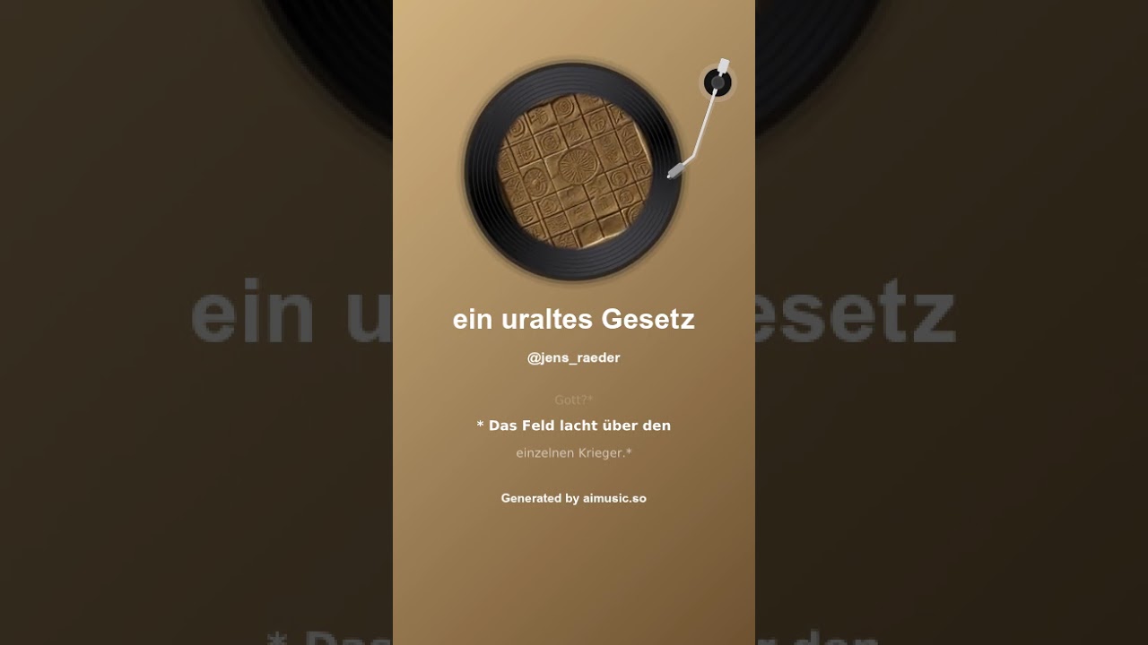 ein uraltes Gesetz