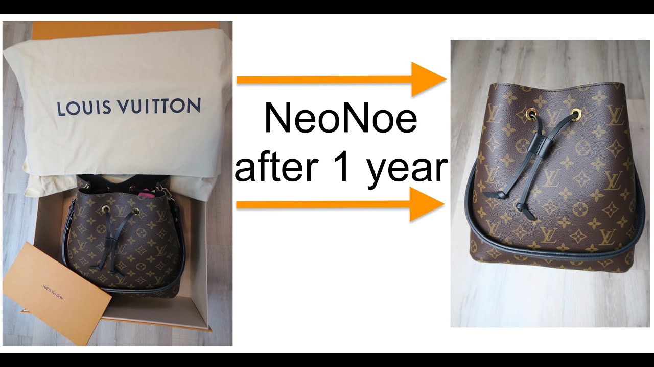 LOUIS VUITTON NEO NOE handbag 1 YEAR UPDATE REVIEW Torebka NeoNoe jak wygląda po roku używania