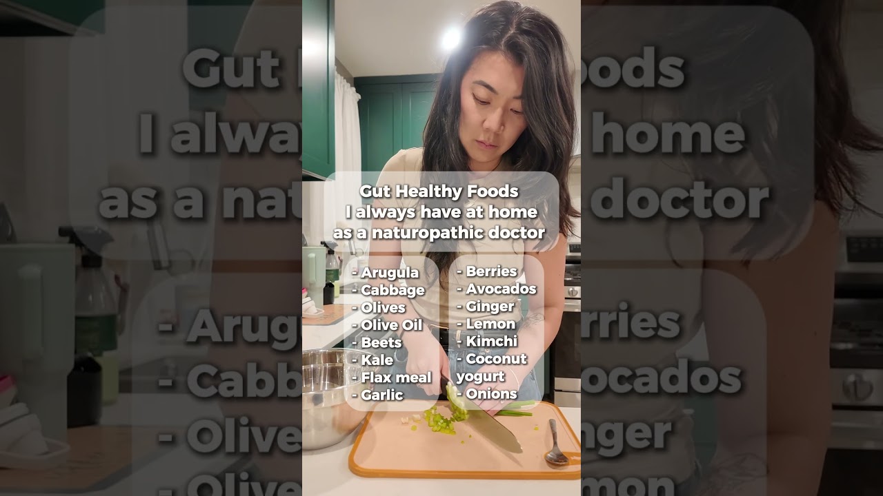 Gut healthy foods I always keep stocked in the fridge as a naturopathic doctor