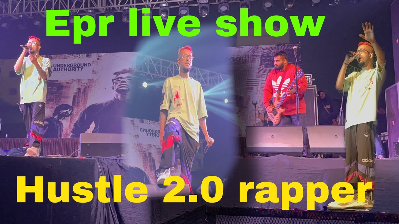 EPR RAPER SHOW hustle 2.0 live performance in iiit Prayagraj #rap #rapper @epriyer live singing