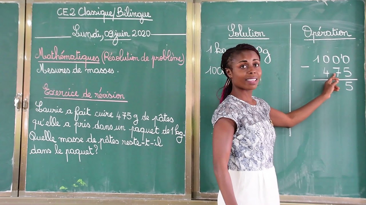 CE2 Classique et Bilingue Math : (Résolution de problème)  Mesure de masse