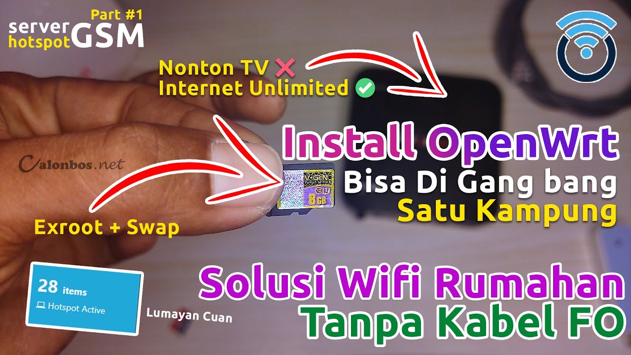 RT/RW Net Full GSM Part #1 - Install OpenWrt di STB Bekas Indihome