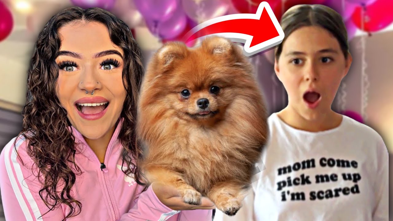 SURPRISING MY SISTER WITH A PUPPY!!!