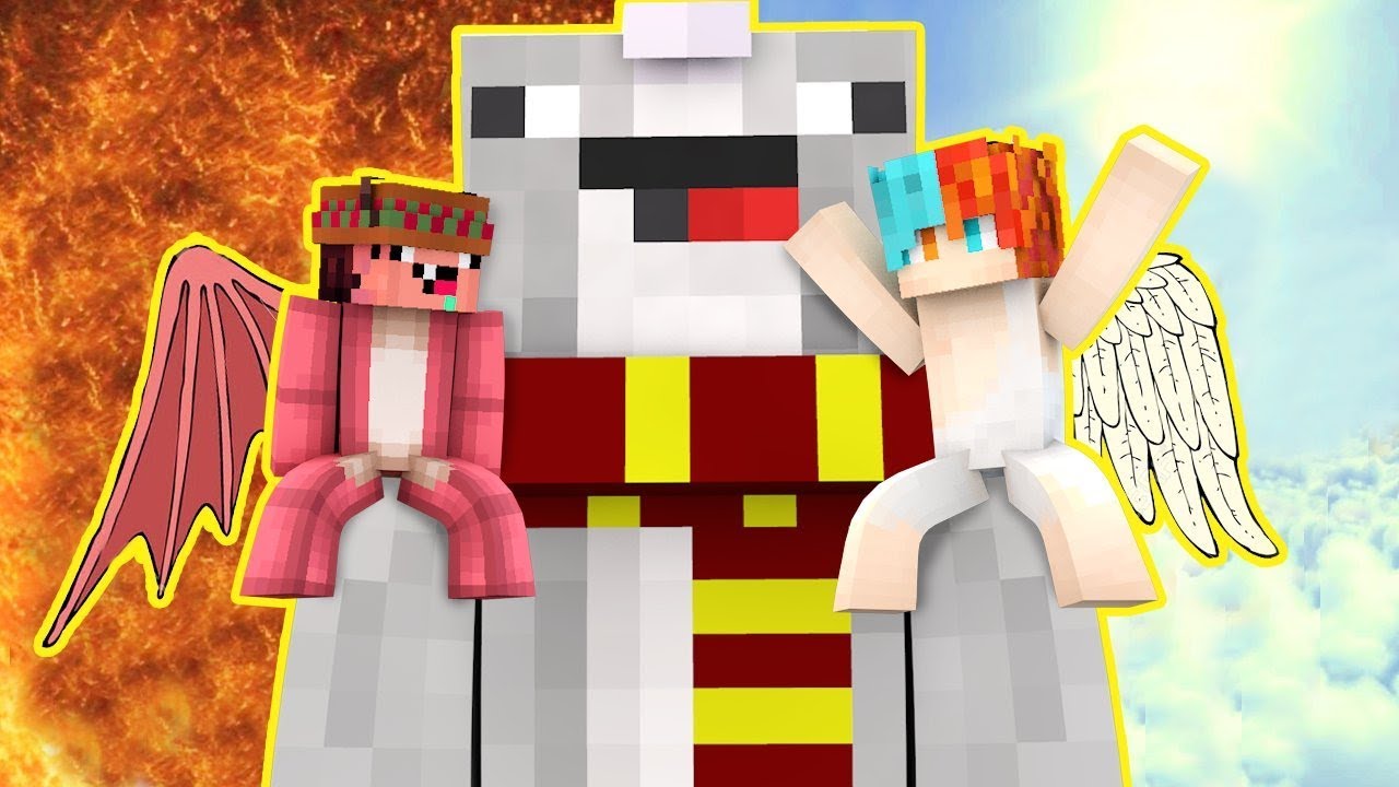 👉 MINECRAFT - BIEN VS MAL 😇 😈 / ANGEL DE LA MUERTE?!