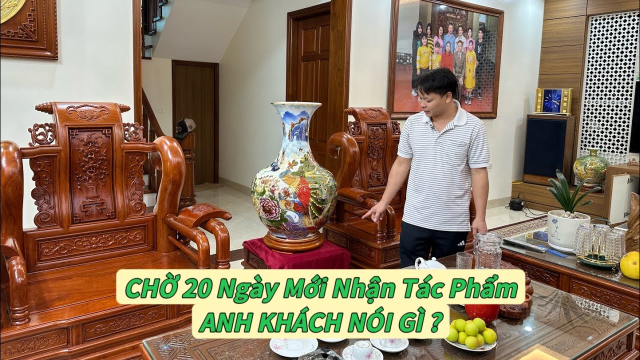 GIAO TÁC PHẨM BÌNH TỎI CÔNG DANH PHÚ QUÝ VỀ VỚI GIA CHỦ - GỐM BÁT TRÀNG .