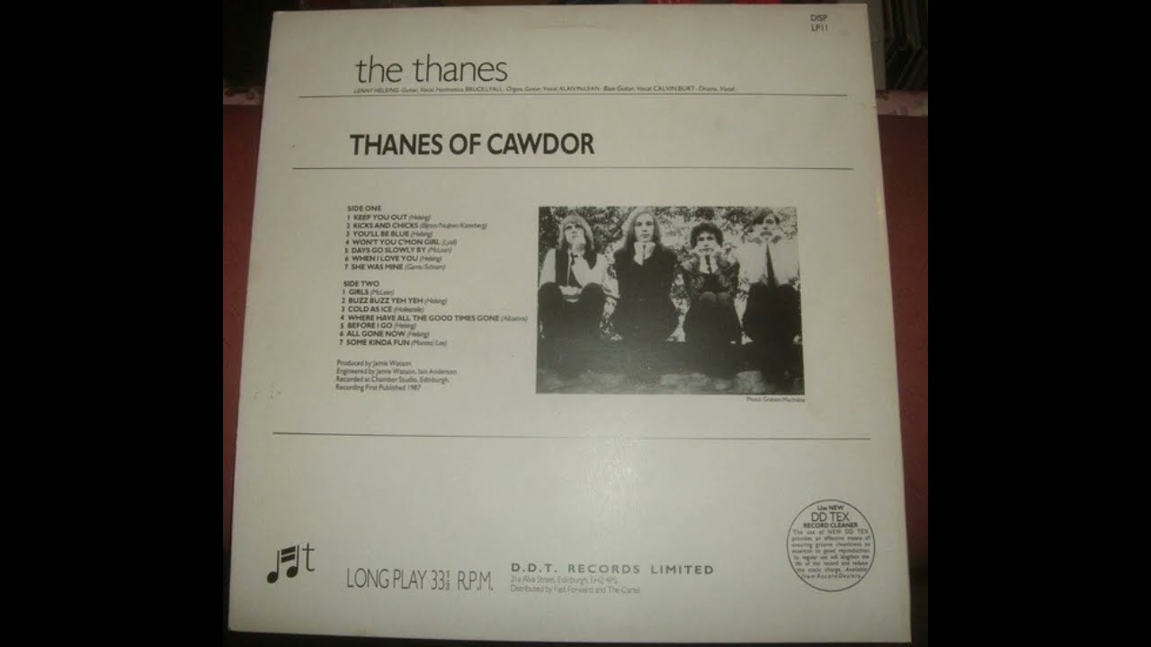 The Thanes – Thanes Of Cawdor  Rock, Garage Rock 1988