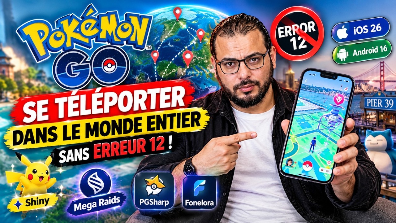 Pok&eacute;mon GO Spoofing 2026 : GPS Mode Pro Sans Erreur 12 sur iOS & Android (Joystick + T&eacute;l&eacute;port)📍🗺️