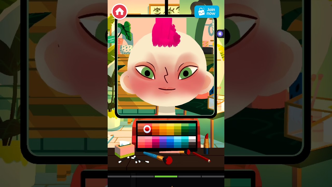 Toca hair salon 4 |bunu ben mi yaptım cidden...