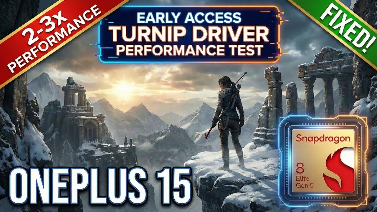 Огромный прирост FPS в 3 раза! Rise of the Tomb Raider | Snapdragon 8 Elite Gen 5 (OnePlus 15)