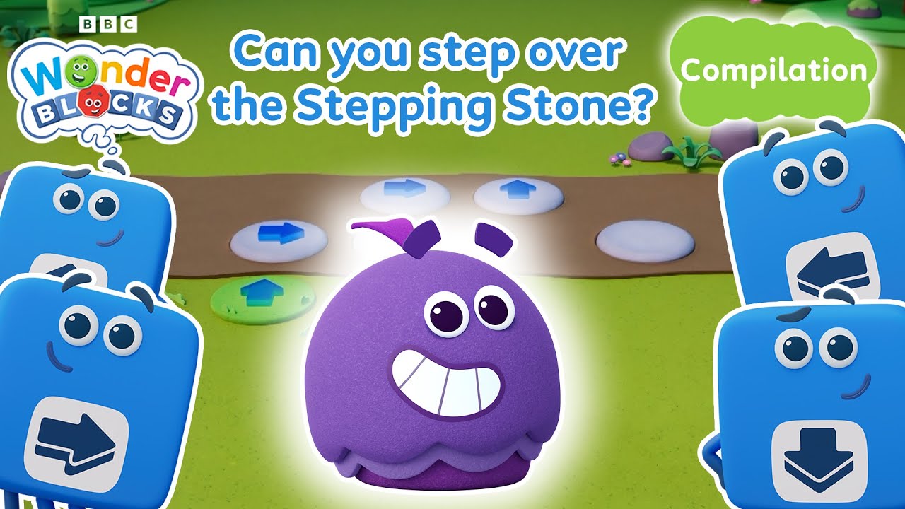 Can you Step Over the Stepping Stones? 🤔 | Learn to Problem-Solve for Kids |@WonderblocksOfficial