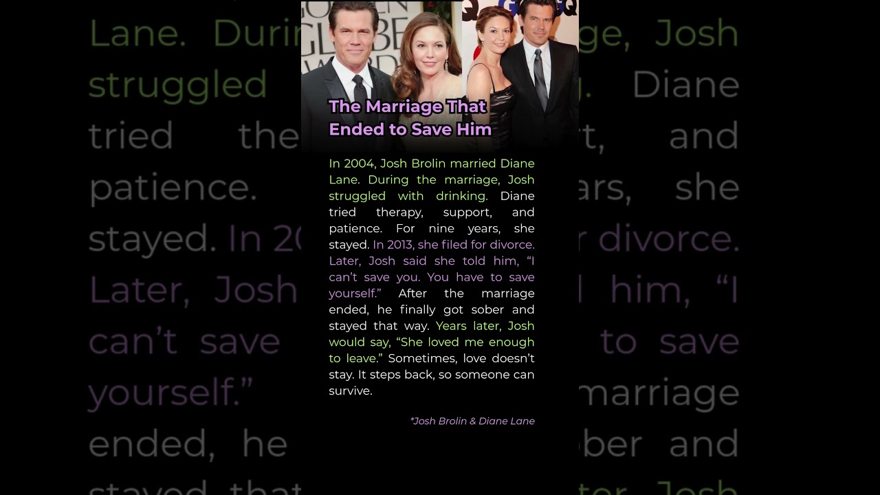 Josh Brolin & Diane Lane marriage