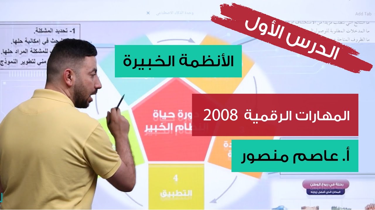 المهارات الرقمية | الدرس الأول ( الأنظمة الخبيرة ) |  أول ثانوي 2008