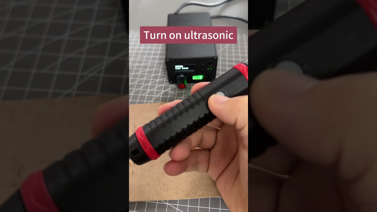 Comparison before and after activating the ultrasonic cutting scalpel. #ultrasonic #diy #3dprinting