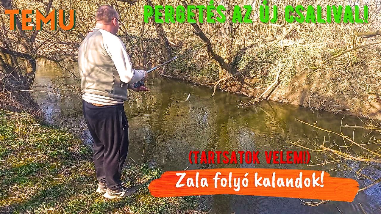 Pergetés az új műcsalival | Zala folyó