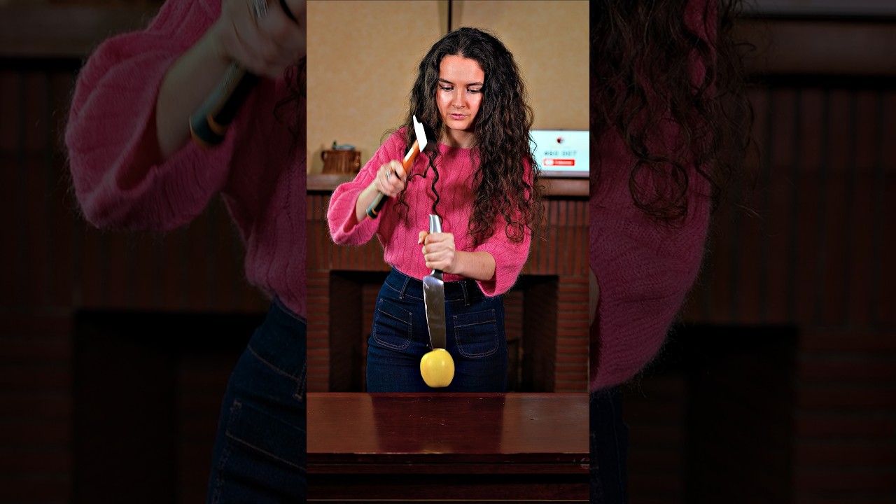 Ce ph&eacute;nom&egrave;ne est bizarre 🍏🔪 #science #exp&eacute;rience #education