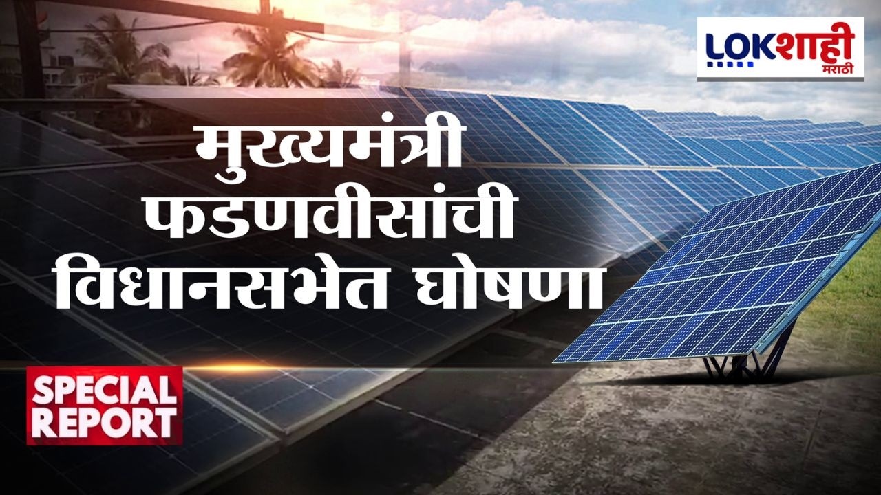Lokshahi Marathi Special Report | 'सोलर अवर्स'चा फायदा! मुख्यमंत्री फडणवीसांची विधानसभेत घोषणा