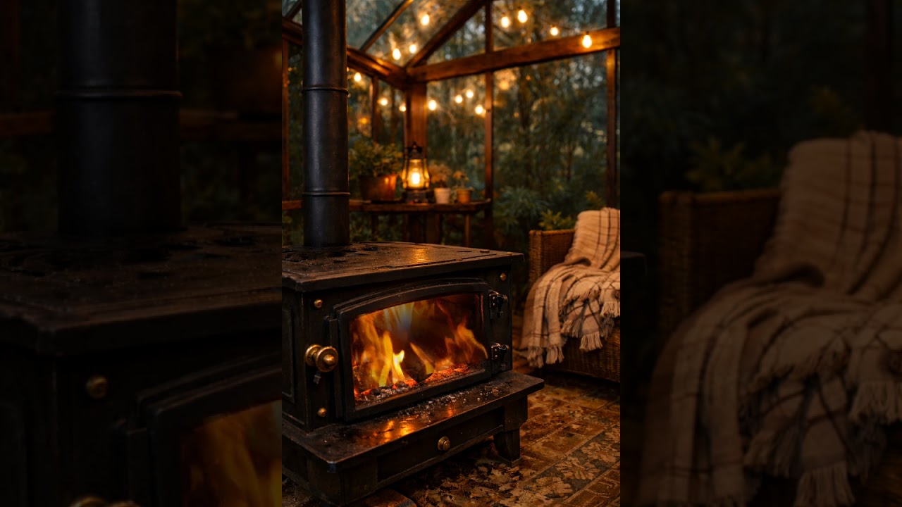 🔥 Fireplace with Crackling Wood | Relaxing & cozy Winter Ambience (No Music) 