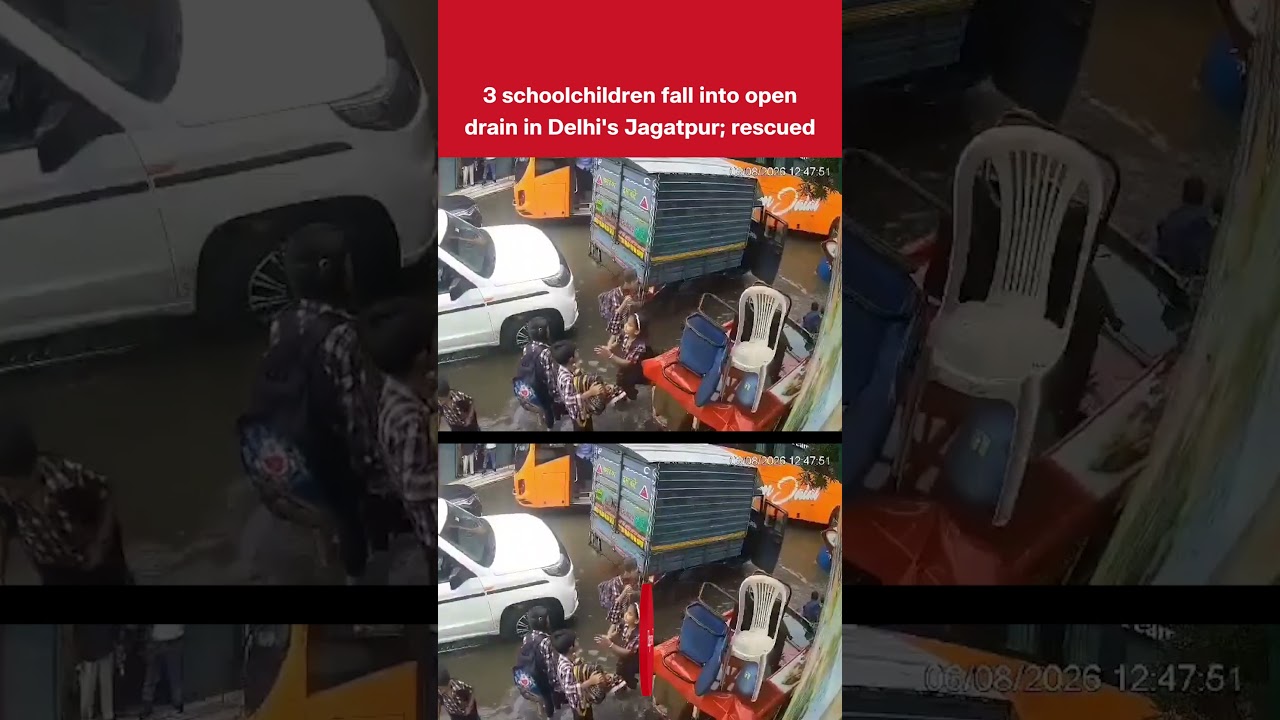 3 schoolchildren fall into open drain in Delhi's Jagatpur; rescued