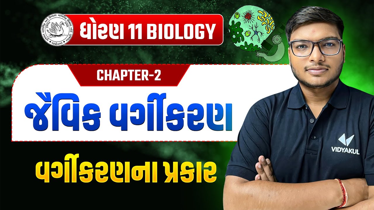 Std 11 Biology Ch-2 જૈવિક વર્ગીકરણ | વર્ગીકરણના પ્રકાર | ધોરણ 11 જીવ વિજ્ઞાન Most IMP | Parth Sir