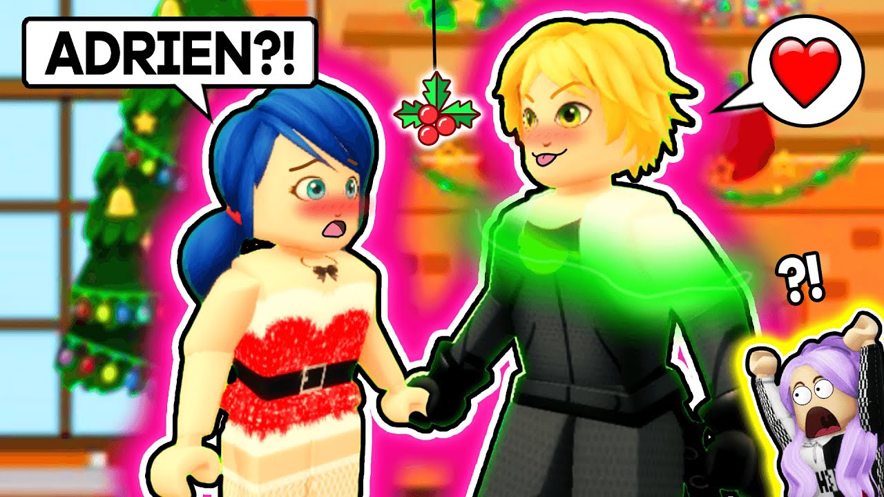 Рождественские свидания Маринетт и Адриана (Roblox Miraculous MOVIE 🏠)