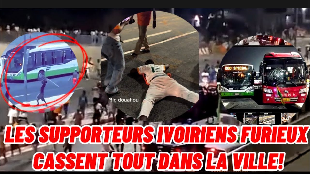 V¥DEO DES SUPPORTEURS IVOIRIENS DETRUISENT TOUTE LA VIlLE APRES DEFAITE DES ELEPHANTS!