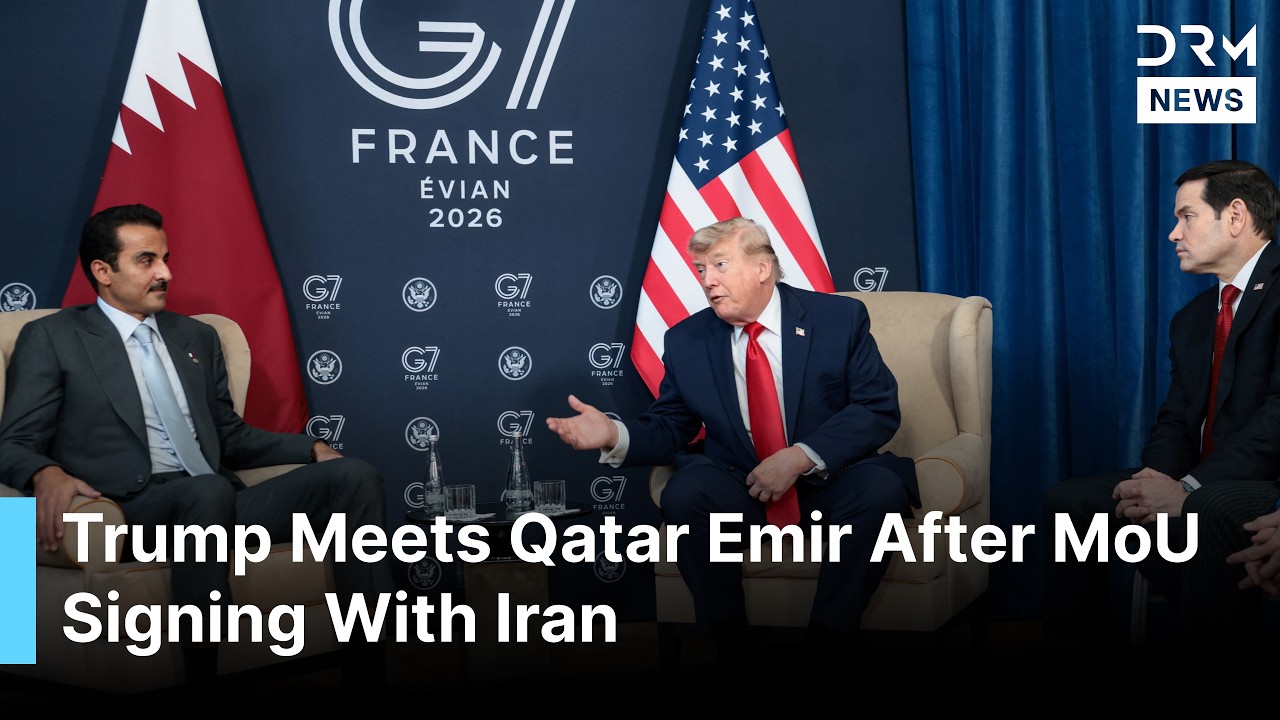 BREAKING NEWS: Trump Meets Qatar's Emir Al Thani at G7 Summit in France After Deal With Iran | AC1G