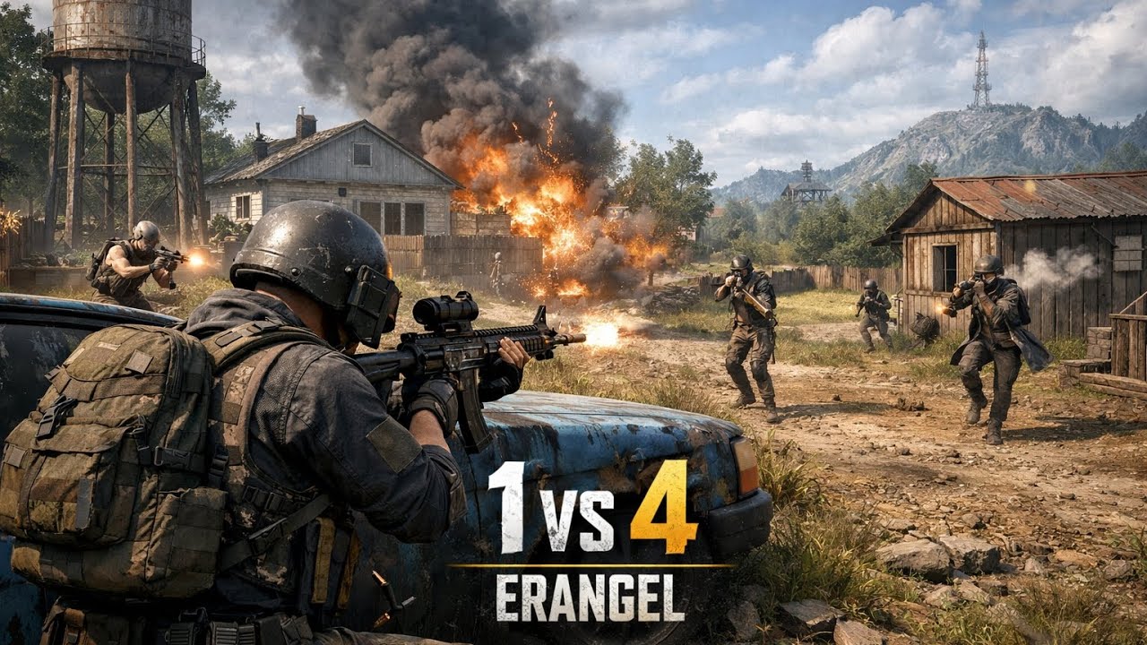 Pubg mobile One VS Squad 1v3 pusuculara görə win ala bilmədik. Yaxşı izləmələr