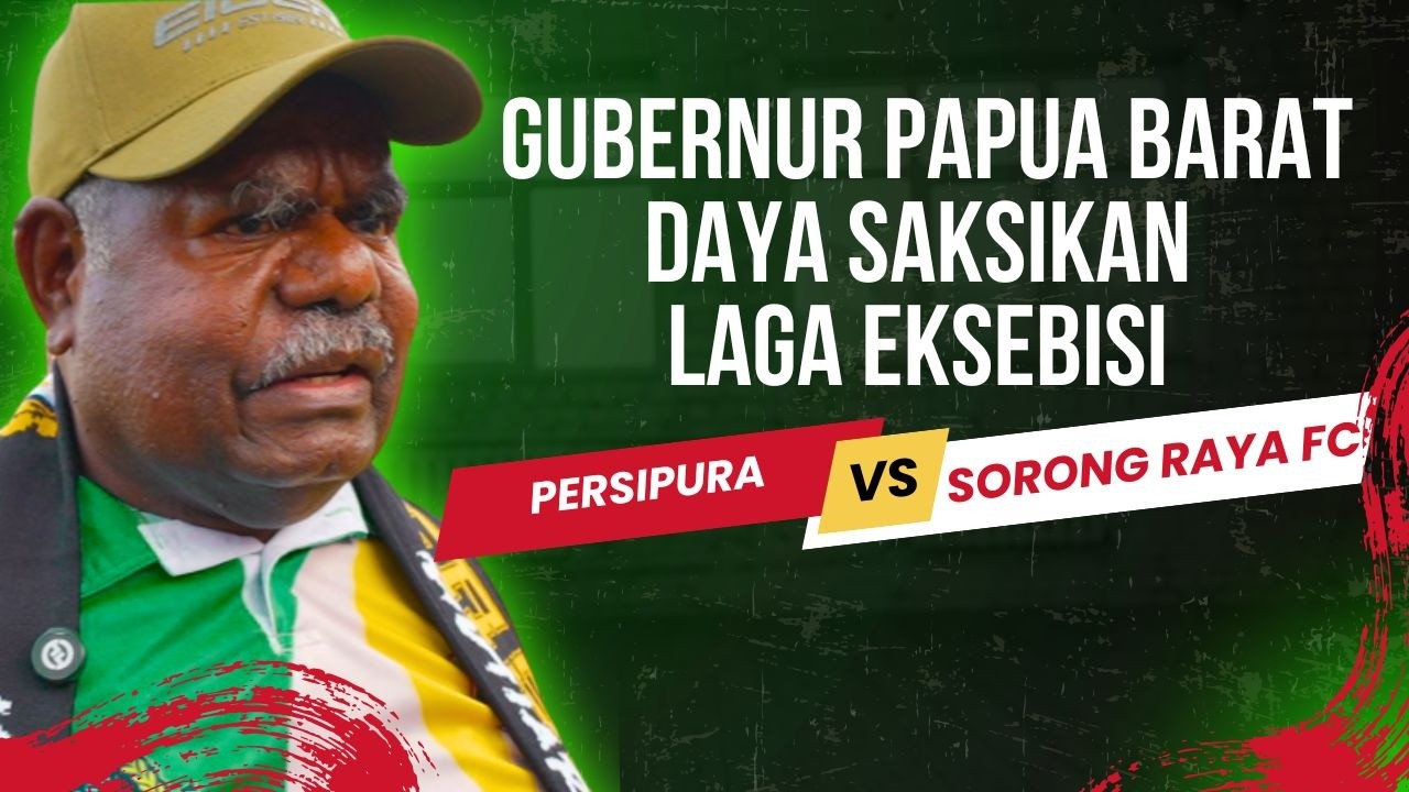 Gubernur Papua Barat Daya Saksikan Laga Eksebisi Persipura Lawan Sorong FC