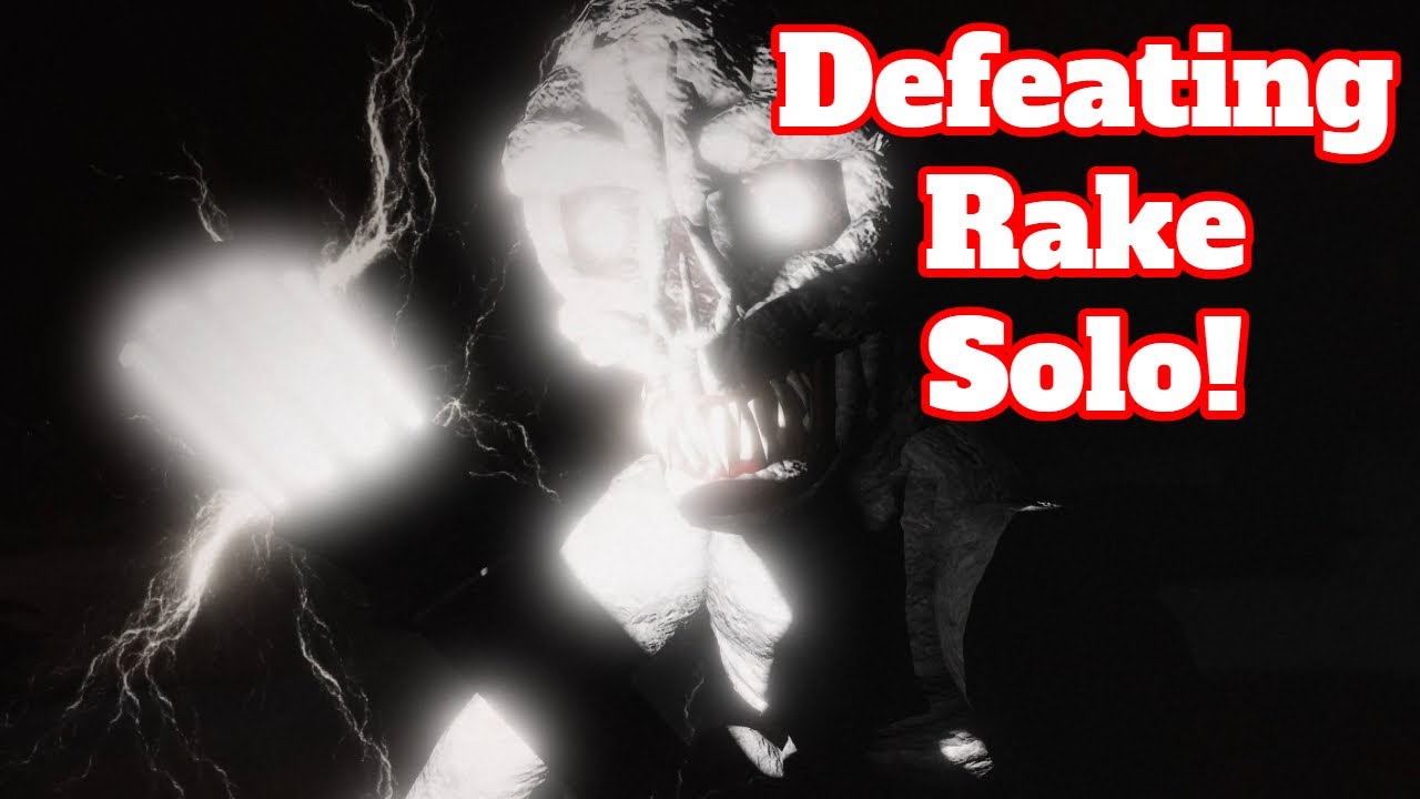 Defeating Rake SOLO! - The Rake Remastered (Roblox)