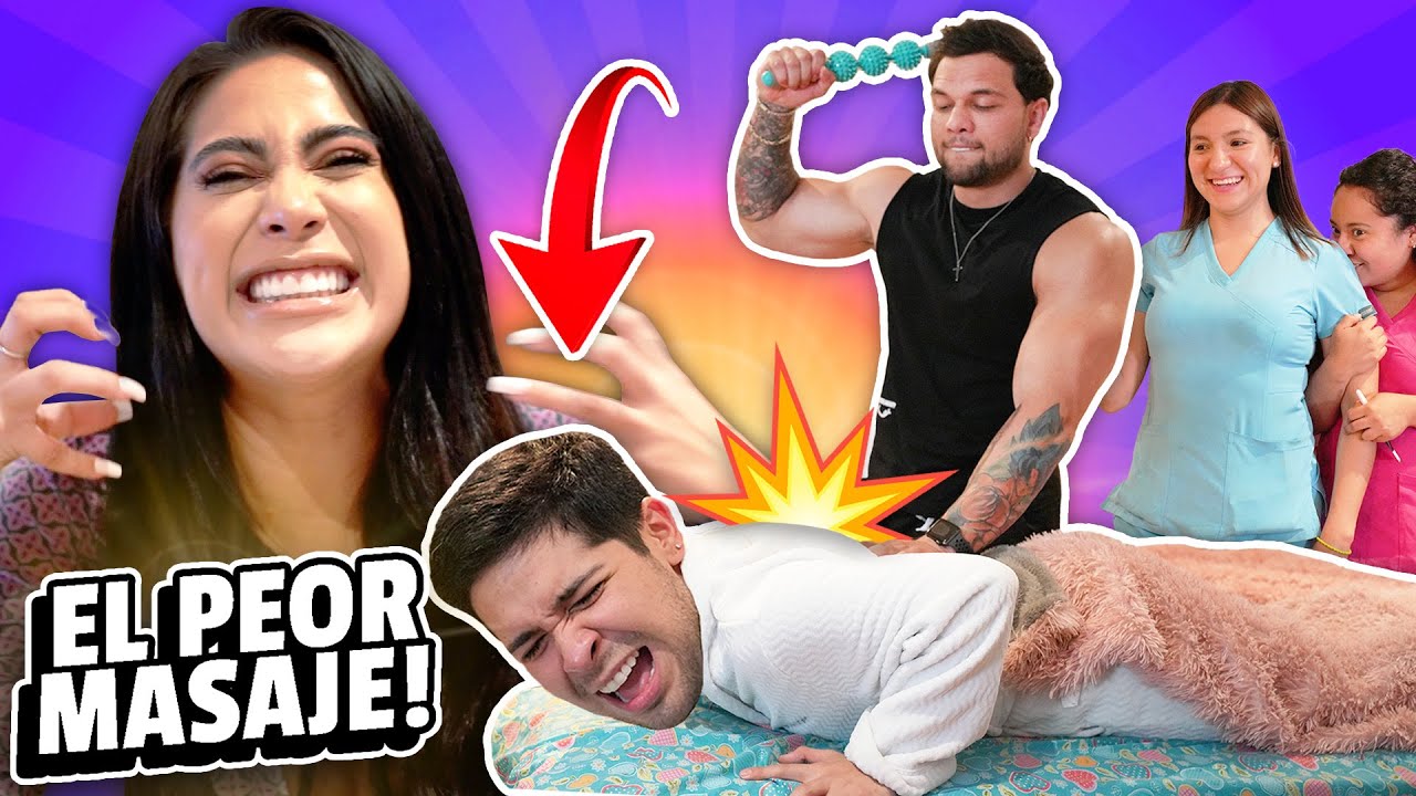 MASAJE CON FINAL FELIZ PARA ALEX FLORES 😱| le dieron el peor masaje de su vida 😈