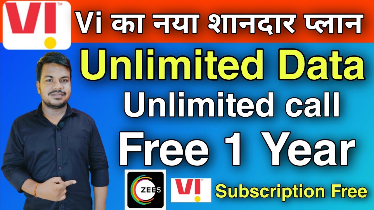 Vodafone idea new plan launch unlimited data and call | 1 year subscription free
