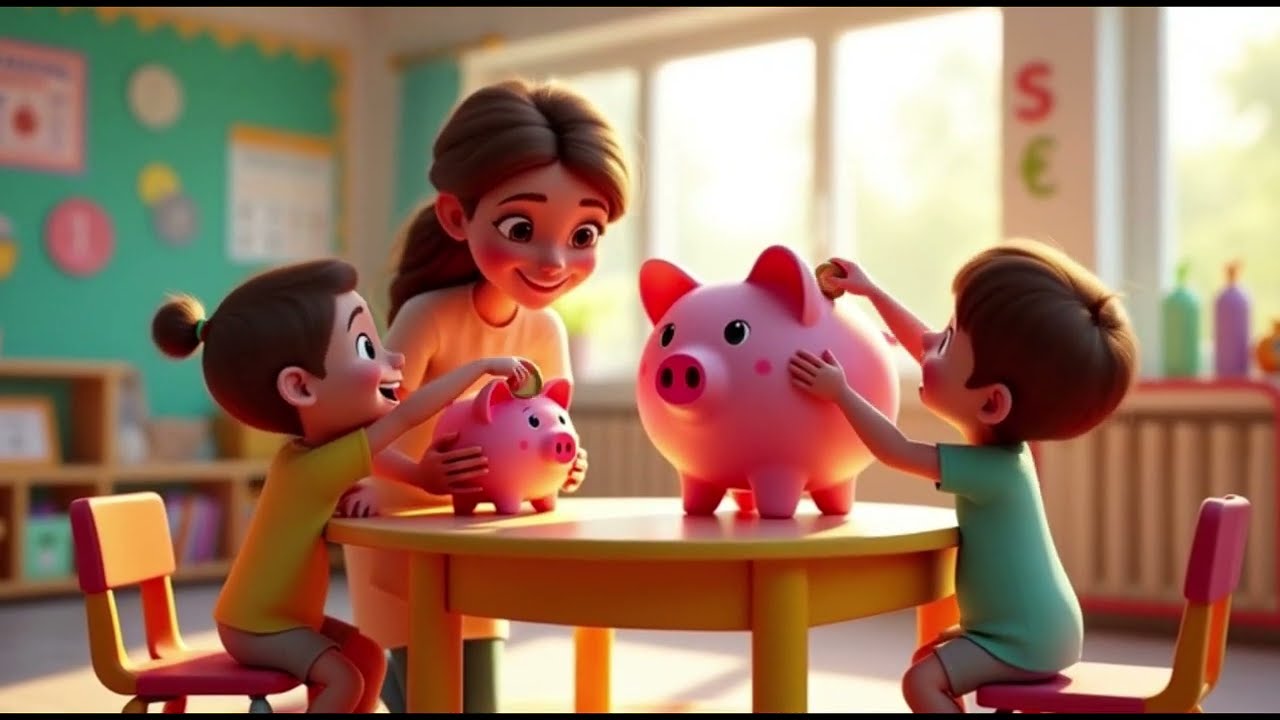 Piggy Bank Song | Saving Money | Nursery Rhymes & Kids Songs