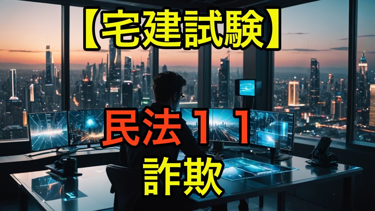 【宅建試験】民法１１「詐欺・取消し前と取消し後の第三者・第三者からの詐欺」