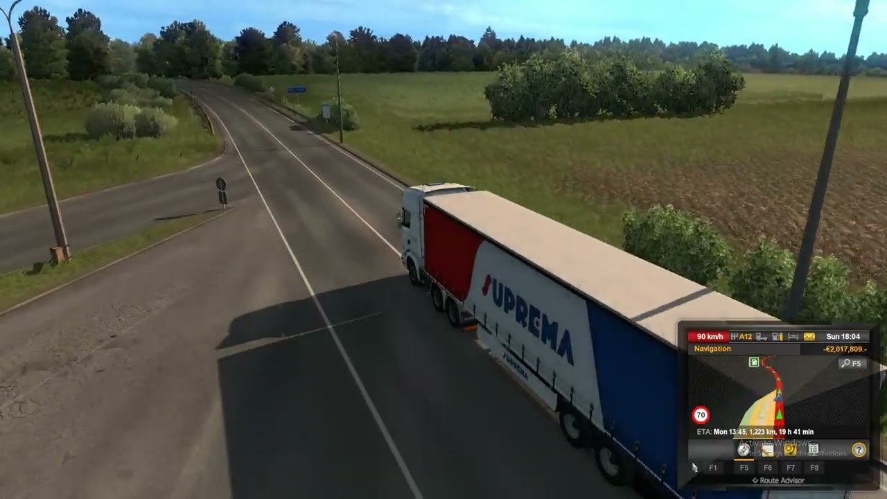 Driving the Biggest Truck in Euro Truck Simulator 2