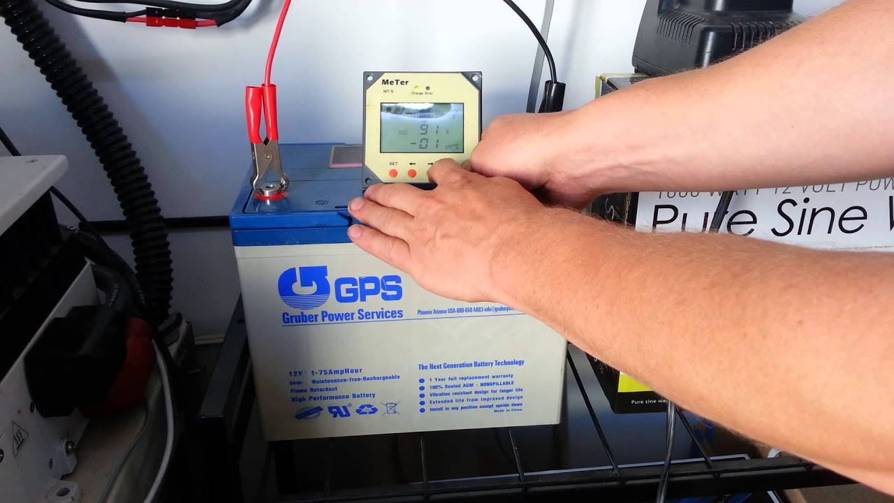 Temperature compensation on a Tracer 4210RN, 40 Amp MPPT off grid solar charge controller.