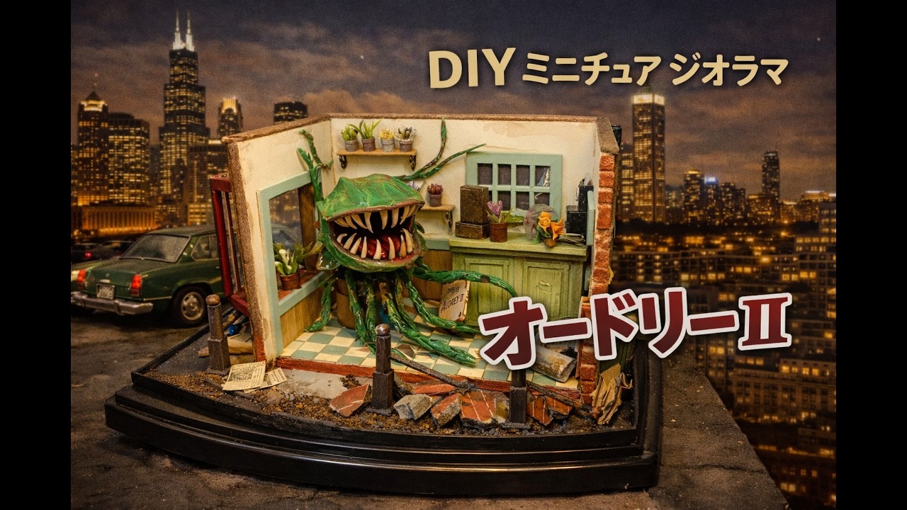 【ミニチュア  ジオラマ】オードリーⅡ— Little Shop of Horrors / Miniature Diorama —