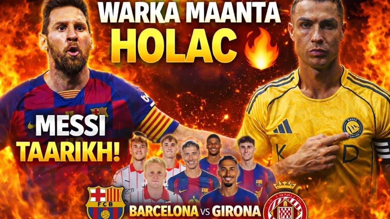 CR7 & Messi War Cusub 🔥 | Barca vs Girona Maxaa Dhacay?#football #ciyaalxamar #sports #messi #uefa 