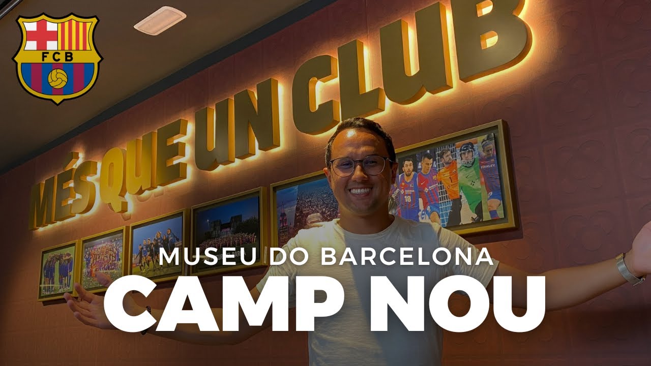 Tour pelo Museu do FC BARCELONA no Spotify CAMP NOU | O Maior Estádio da Europa