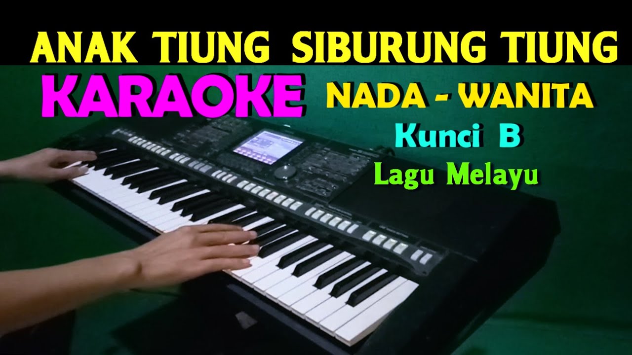 ANAK TIUNG - KARAOKE Nada Wanita | Hasyim & Syaiful Amri | Lagu Melayu