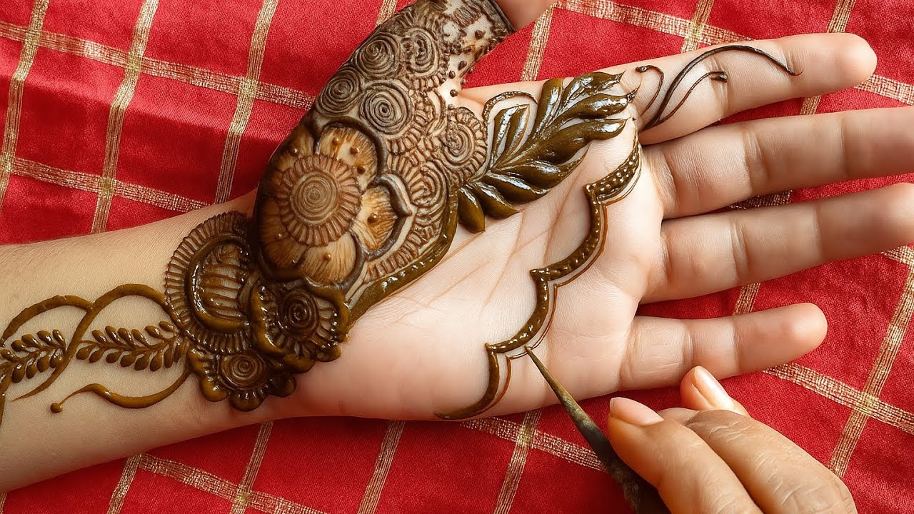 Simple floral mehndi design ll simple mehndi design for beginners ll mehndi design