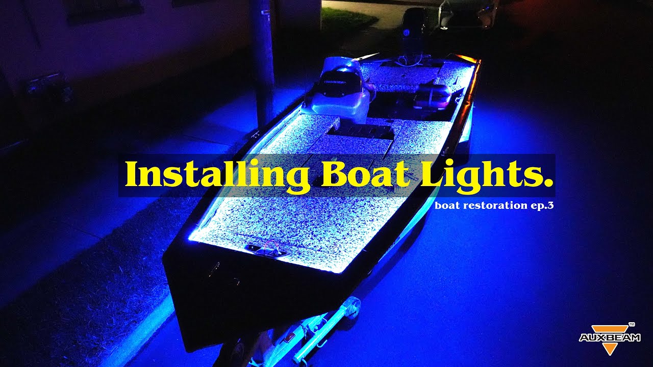 Boat LED Light Installation on my Bass Boat Restoration
