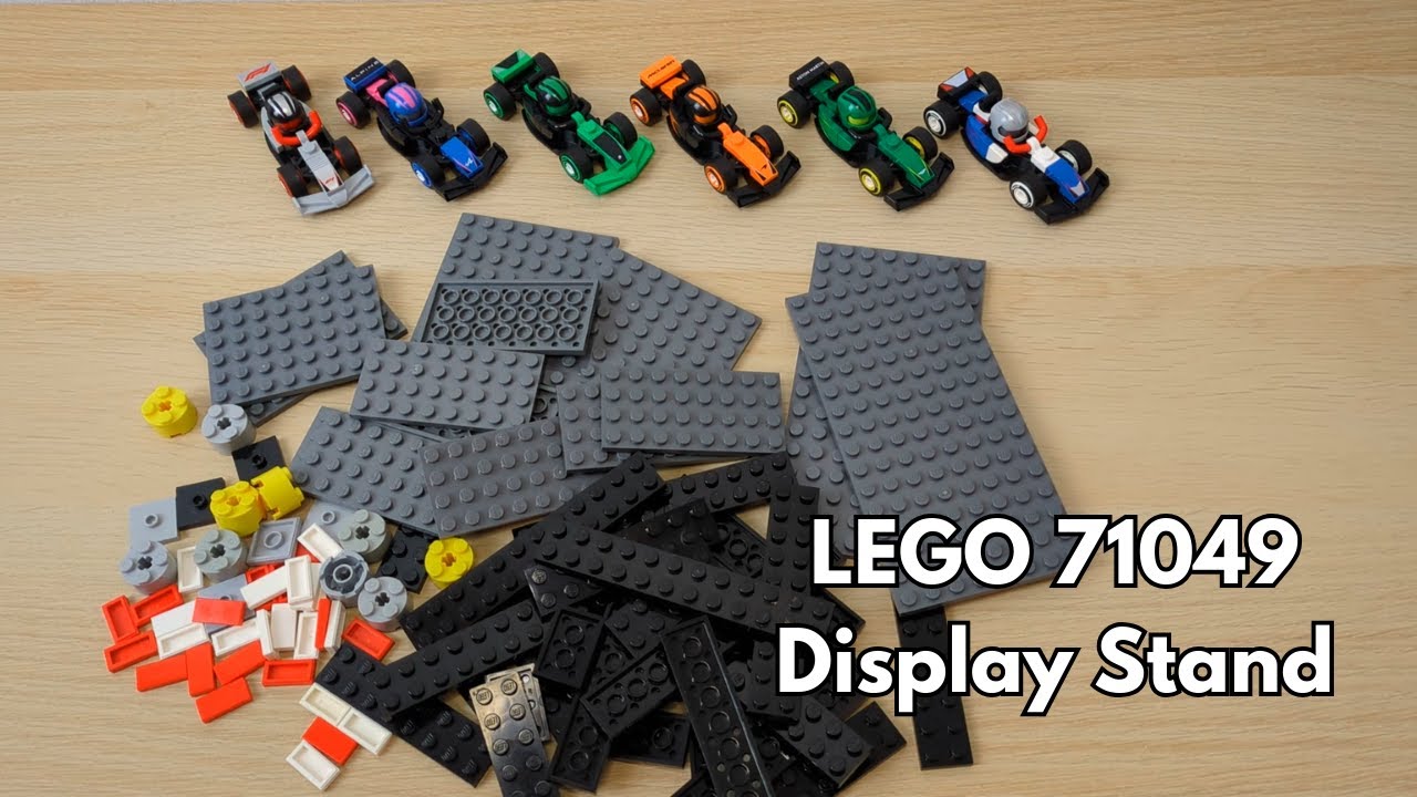 Building a Custom Display Stand for LEGO 71049 F1 Collectible Race Cars!