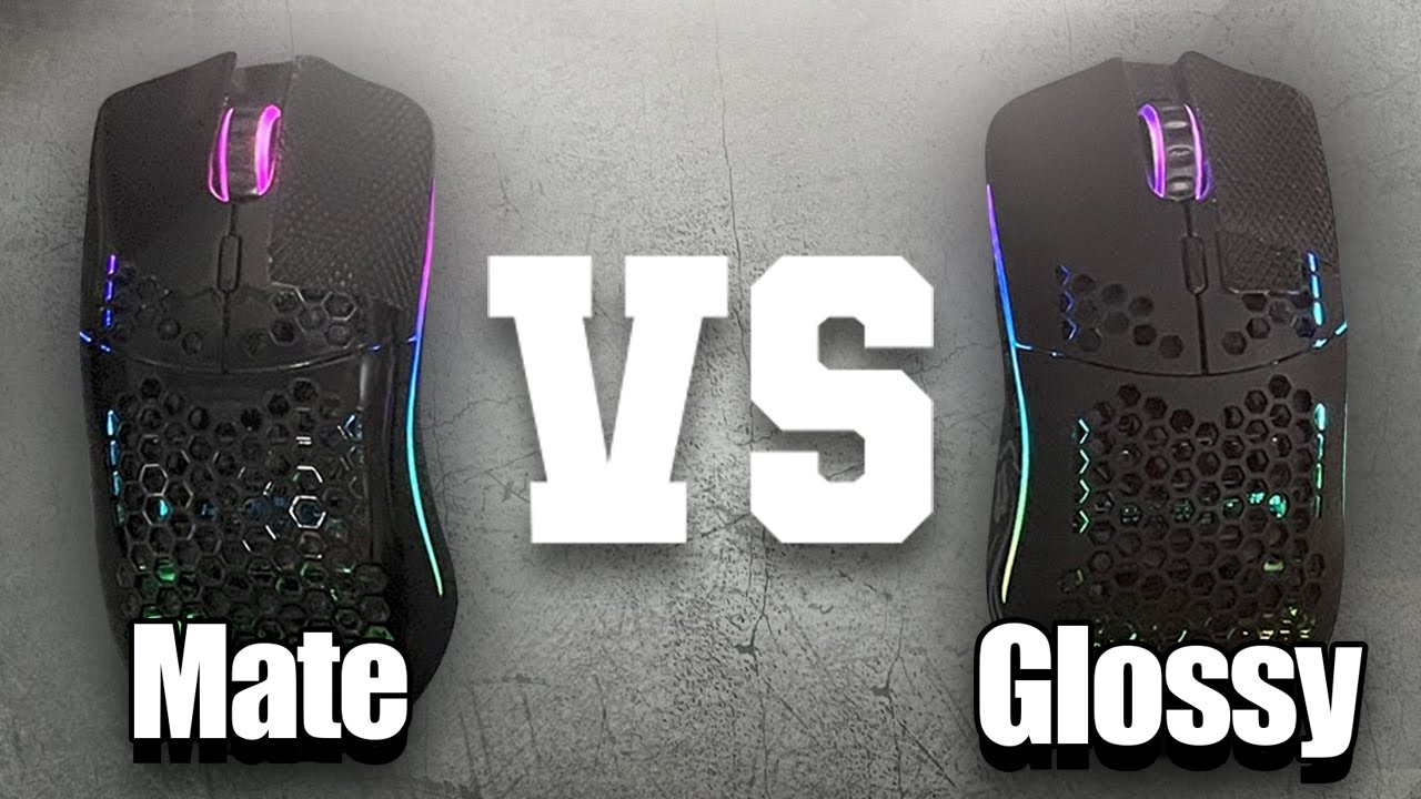 Glorious Model O MATTE vs GLOSSY | In-game mice COMPARISON