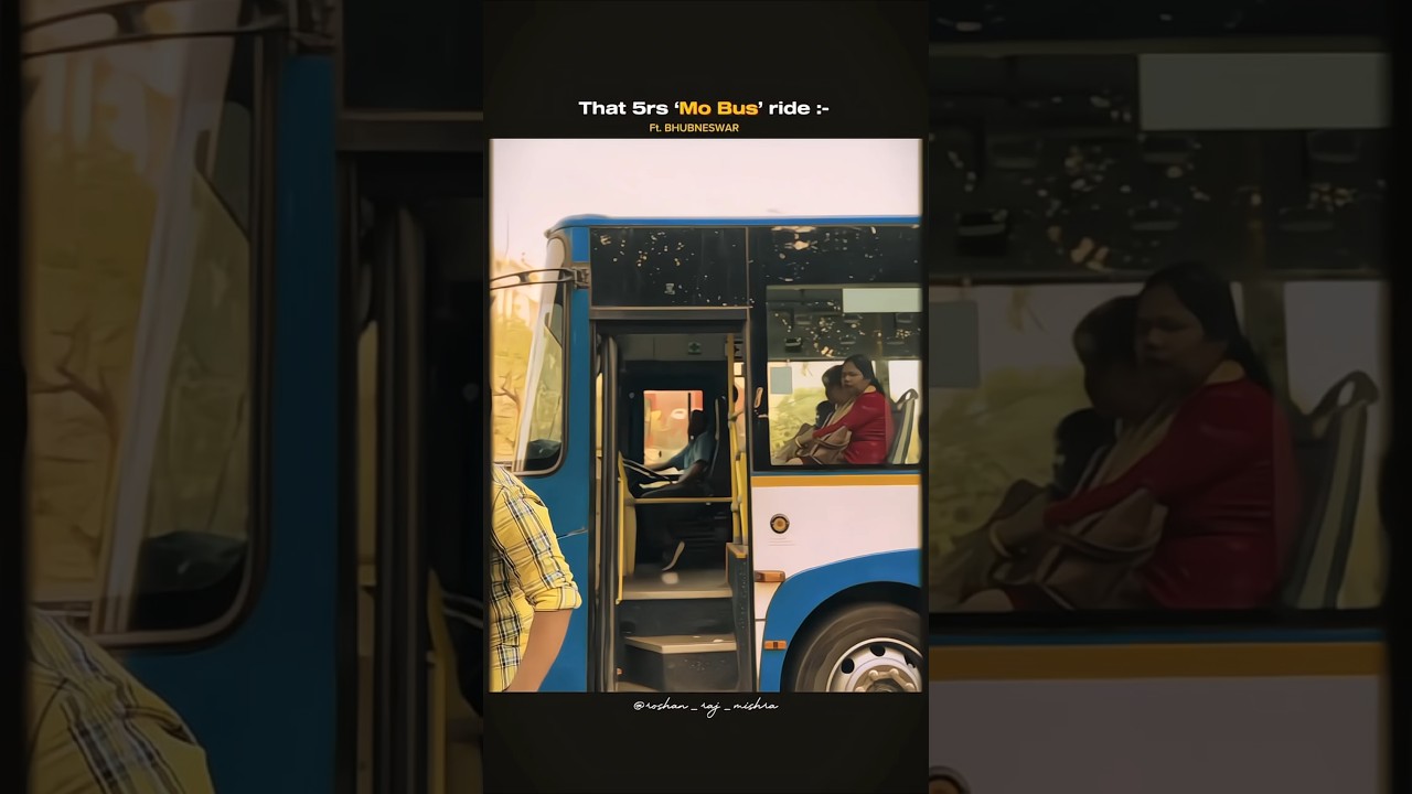 That 5rs 'Mo Bus' ride:- Bhubaneswar 😉| Mo Bus 🚌#shorts #shortsfeed #bhubaneswar